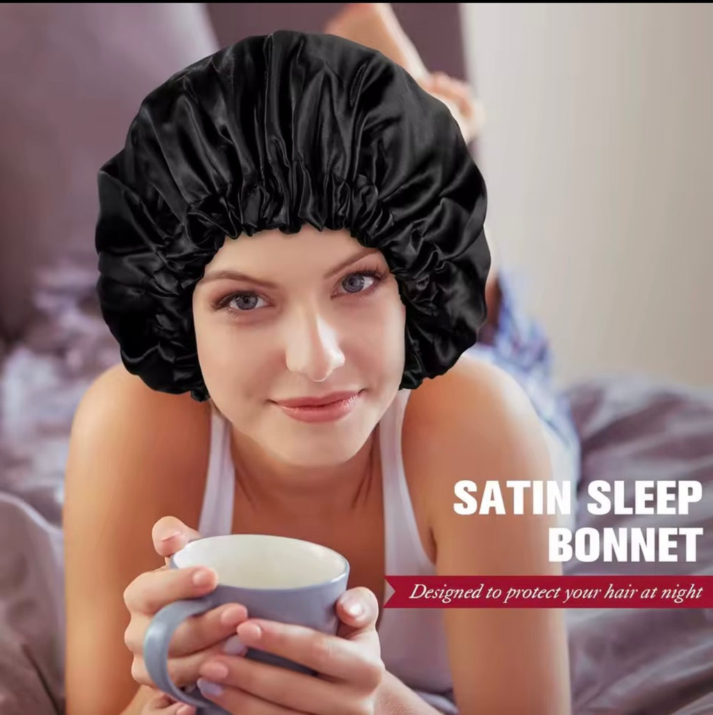 Bonnet en Soie Douce — Soin Capillaire Nuit