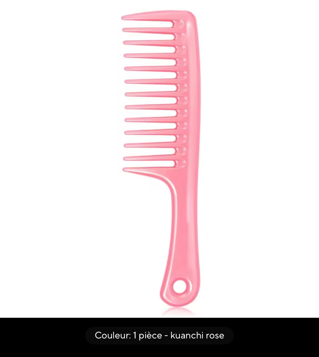 Peigne Démêlant à Dents Larges — Cheveux Naturels, Bouclés & Longs