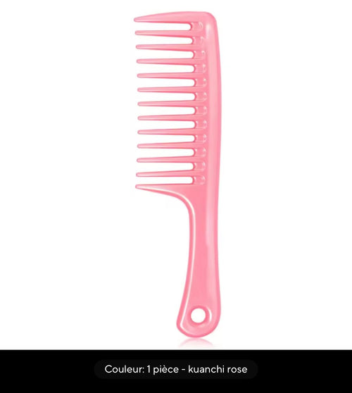 Peigne Démêlant à Dents Larges — Cheveux Naturels, Bouclés & Longs
